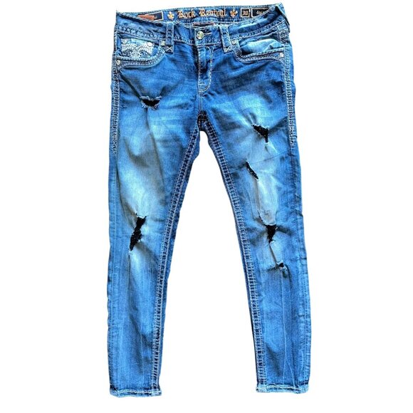 Women's Rock Revival Yui Skinny Jeans Size 30 - Picture 1 of 4